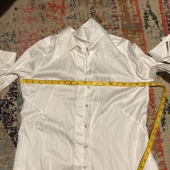 Soft Surroundings White Cotton Button Down Size Small - Picture 11 of 11